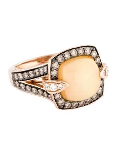 Pre-owned Le Vian 14k Opal, Sapphire, & Diamond Cocktail Ring In Multi