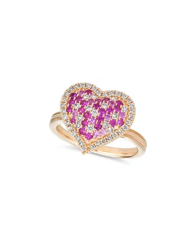 Le Vian 14k R/g Ring 0.43 Dia 0.52 Sj |e| In Multi