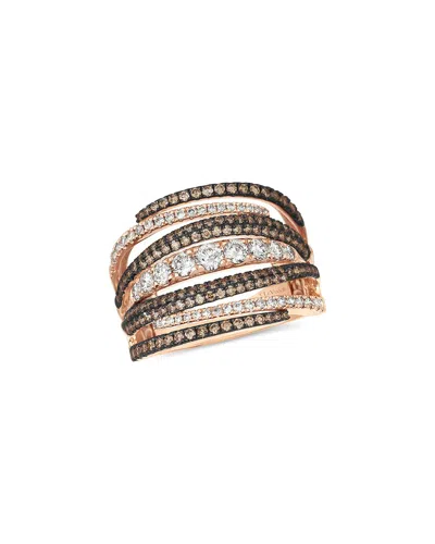 Le Vian 14k R/g Ring 1.47 Dia In Gold