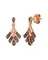 Le Vian ® 14k Rose Gold 0.24 Ct. Tw. Diamond Natural Colored Earrings