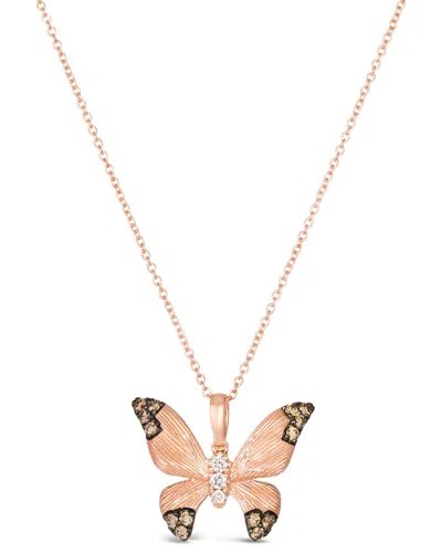 Le Vian 14k Rose Gold 0.30 Ct. Tw. Diamond Pendant Necklace