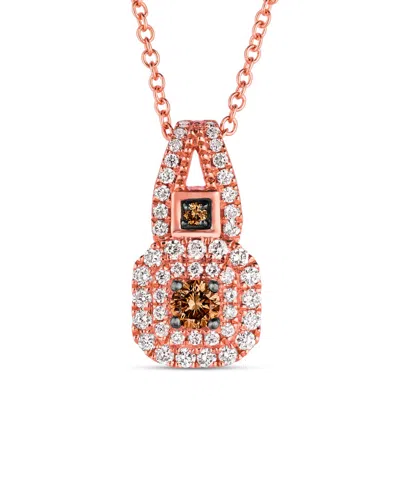 Le Vian 14k Rose Gold 0.35 Ct. Tw. Diamond Pendant Necklace