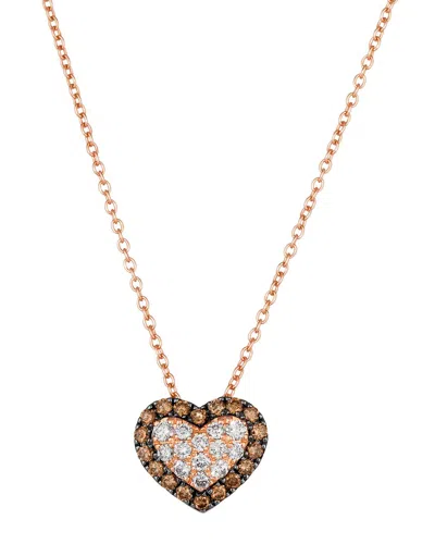 Le Vian ® 14k Rose Gold 0.39 Ct. Tw. Diamond Heart Pendant