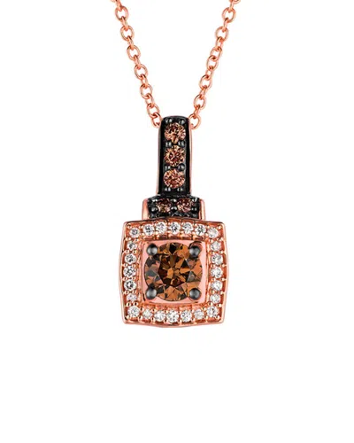 Le Vian ® 14k Rose Gold 0.46 Ct. Tw. Diamond Pendant In Pattern