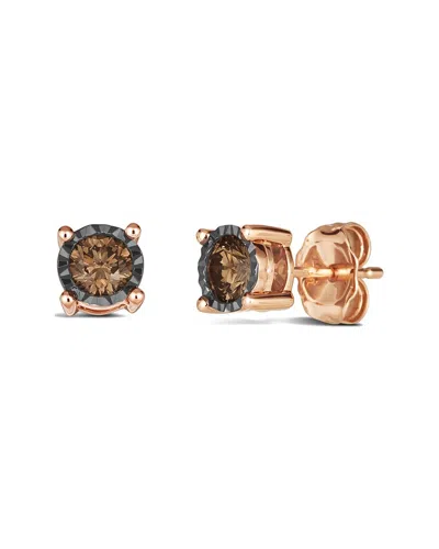 Le Vian ® Chocolate Solitaire 14k Rose Gold 0.98 Ct. Tw. Diamond Stud Earrings