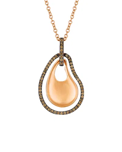 Le Vian 14k Rose Gold 0.47 Ct. Tw. Diamond Necklace In Pink/rose Gold Tone/gold Tone