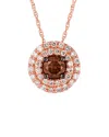 Le Vian 14k Rose Gold 0.51 Ct. Tw. Diamond Pendant Necklace