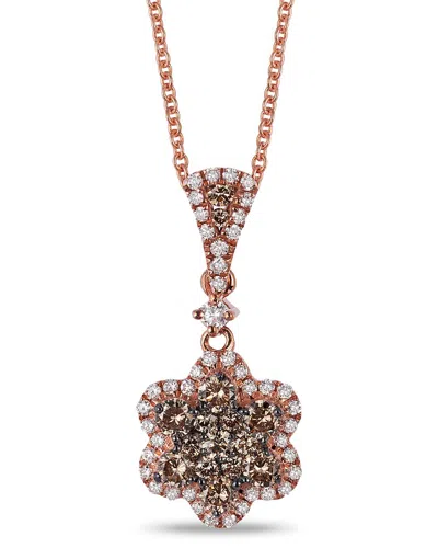 Le Vian ® 14k Rose Gold 0.57 Ct. Tw. Diamond Pendant Necklace In Gray