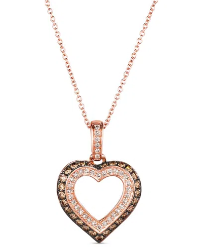 Le Vian 14k Rose Gold 0.61 Ct. Tw. Diamond Pendant Necklace