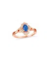 Le Vian ® 14k Rose Gold 0.63 Ct. Tw. Diamond & Sapphire Half-eternity Ring