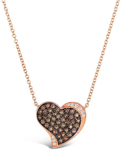 Le Vian 14k Rose Gold 0.68 Ct. Tw. Diamond Pendant Necklace