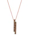 Le Vian 14k Rose Gold 0.77 Ct. Tw. Diamond Pendant Necklace