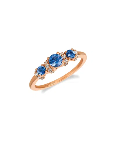 Le Vian ® 14k Rose Gold 0.81 Ct. Tw. Diamond & Sapphire Ring