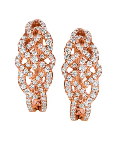 LE VIAN LE VIAN® 14K ROSE GOLD 0.92 CT. TW. DIAMOND EARRINGS