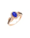 Le Vian 14k Rose Gold 1.09 Ct. Tw. Diamond & Tanzanite Ring