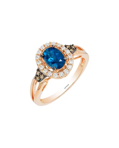 Le Vian 14k Rose Gold 1.09 Ct. Tw. Diamond & Topaz Ring