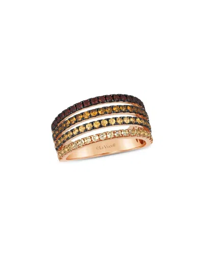 Le Vian ® 14k Rose Gold 1.18 Ct. Tw. Diamond & Garnet Band Ring