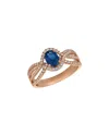 Le Vian 14k Rose Gold 1.21 Ct. Tw. Diamond & Sapphire Ring