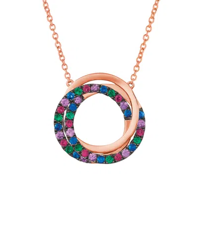 Le Vian 14k Rose Gold 1.24 Ct. Tw. Gemstone Pendant Necklace