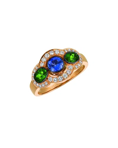 Le Vian 14k Rose Gold 1.25 Ct. Tw. Diamond & Tanzanite Ring In Multi
