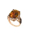 Le Vian ® 14k Rose Gold 12.97 Ct. Tw. Diamond & Quartz Ring
