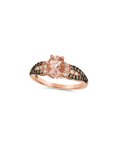 Le Vian ® 14k Rose Gold 1.33 Ct. Tw. Diamond & Morganite Cocktail Ring