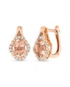 Le Vian Peach Morganite Earrings Set In 14k Strawberry Gold