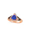 Le Vian 14k Rose Gold 1.38 Ct. Tw. Diamond & Tanzanite Ring