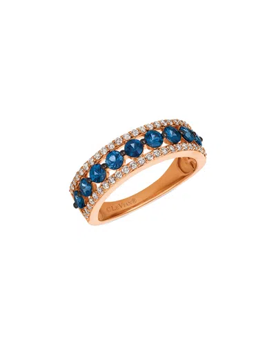 Le Vian 14k Rose Gold 1.43 Ct. Tw. Diamond & Sapphire Ring