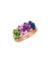 Le Vian 14k Rose Gold 1.52 Ct. Tw. Diamond & Gemstone Statement Ring
