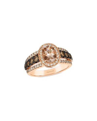 Le Vian ® 14k Rose Gold 1.71 Ct. Tw. Diamond & Morganite Semi Precious Ring