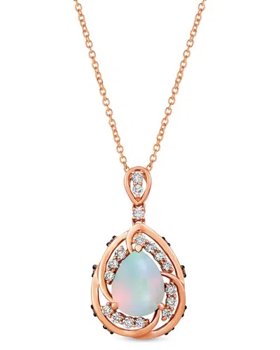 Le Vian ® 14k Rose Gold 1.73 Ct. Tw. Diamond & Opal Pastels Pendant