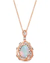 Le Vian ® 14k Rose Gold 1.73 Ct. Tw. Diamond & Opal Pastels Pendant
