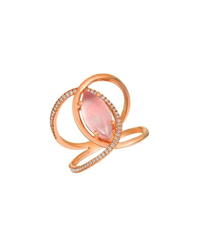 Le Vian ® 14k Rose Gold 1.74 Ct. Tw. Diamond & Quartz Ring