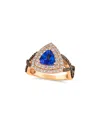 Le Vian ® 14k Rose Gold 1.79 Ct. Tw. Diamond & Blueberry Tanzanite® Cocktail Ring
