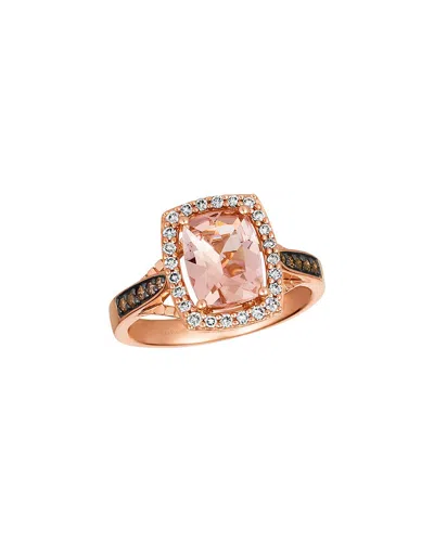 Le Vian 14k Rose Gold 1.84 Ct. Tw. Diamond & Morganite Ring In Neutral