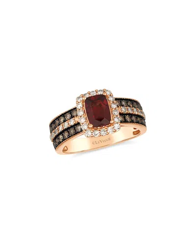 Le Vian ® 14k Rose Gold 1.88 Ct. Tw. Diamond & Garnet Cocktail Ring