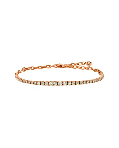 Le Vian 14k Rose Gold 2.00 Ct. Tw. Diamond Adjustable Bracelet