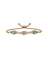 Le Vian ® 14k Rose Gold 2.00 Ct. Tw. Diamond & Zircon Royal Blues Bolo Bracelet