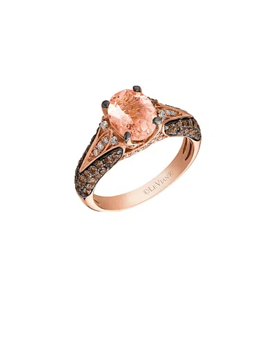 Le Vian 14k Rose Gold 2.06 Ct. Tw. Diamond & Morganite Ring In Pink