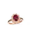 Le Vian 14k Rose Gold 2.19 Ct. Tw. Diamond & Rhodolite Ring