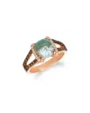 Le Vian 14k Rose Gold 2.34 Ct. Tw. Diamond & Aquaprase Candy Ring