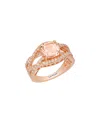 Le Vian 14k Rose Gold 2.40 Ct. Tw. Diamond & Morganite Ring