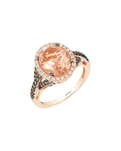 Le Vian 14k Rose Gold 3.07 Ct. Tw. Diamond & Morganite Ring In Pink
