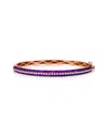 Le Vian 14k Rose Gold 3.26 Ct. Tw. Diamond & Ruby Bangle Bracelet