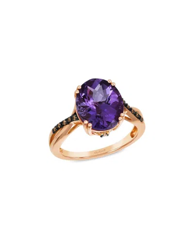 Le Vian ® 14k Rose Gold 4.07 Ct. Tw. Diamond & Amethyst Semi Precious Ring
