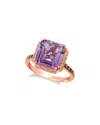 Le Vian 14k Rose Gold 4.32 Ct. Tw. Diamond & Amethyst Ring