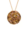 Le Vian 14k Rose Gold 4.39 Ct. Tw. Diamond & Chocolate Quartz Pendant Necklace