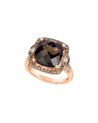 Le Vian ® 14k Rose Gold 5.48 Ct. Tw. Diamond & Quartz Balance Ring