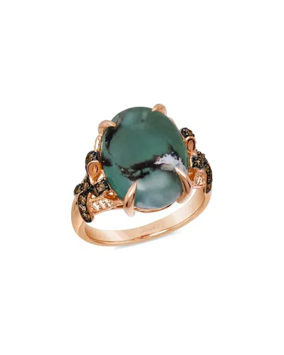 Le Vian 14k Rose Gold 7.35 Ct. Tw. Diamond & Aquaprase Ring
